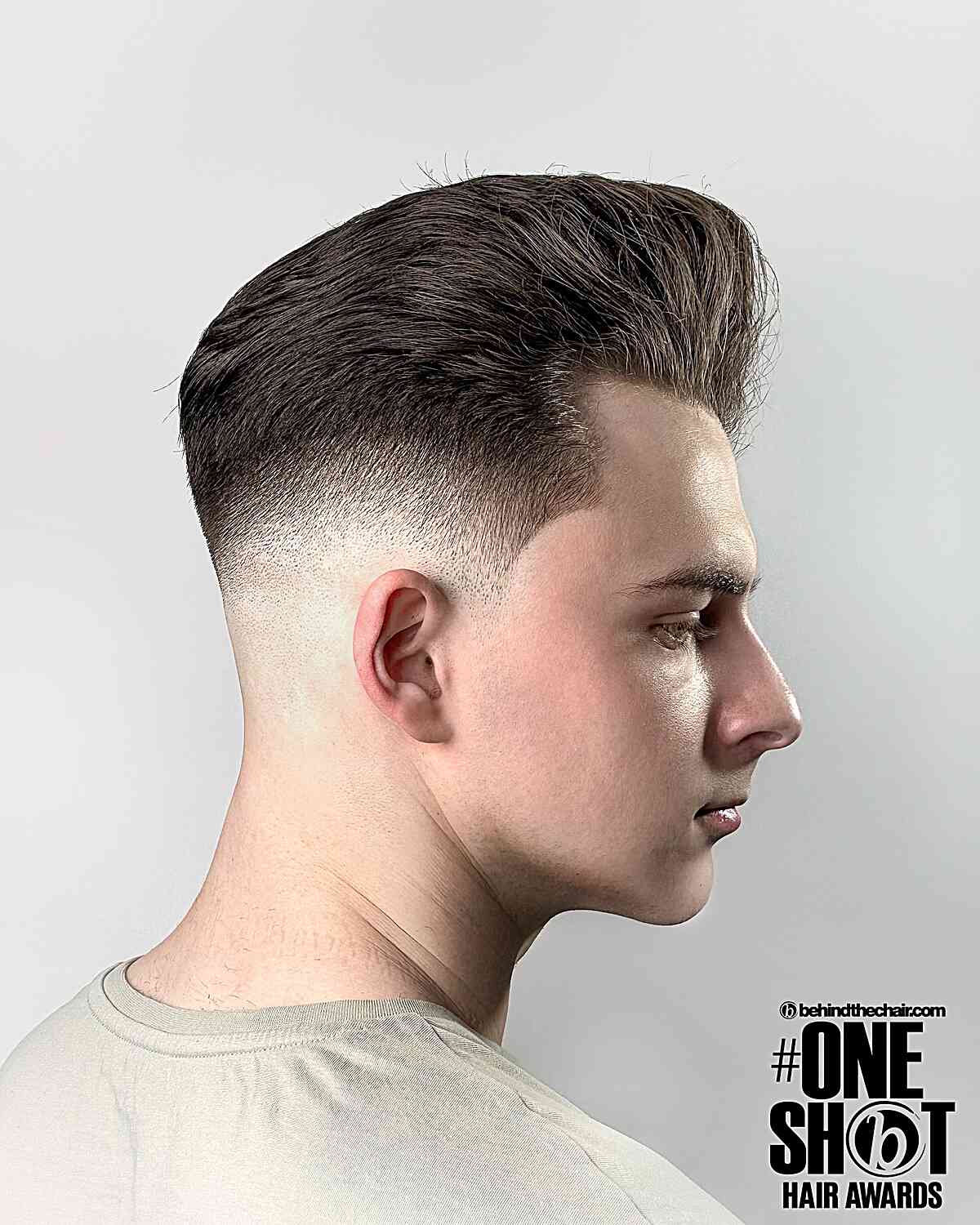 Very High Pomp Fade for Men