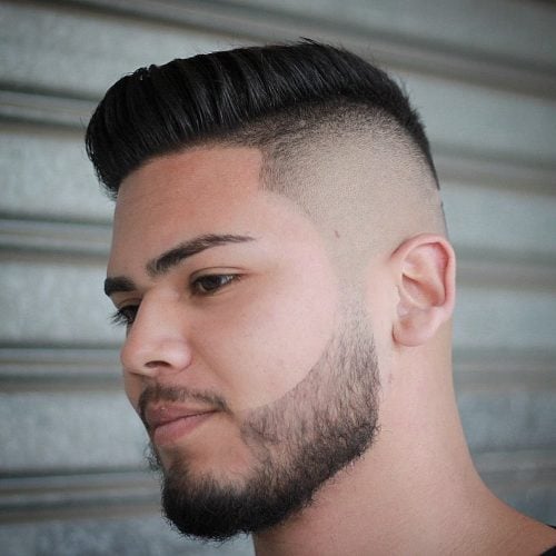 Short Pompadour Fade Haircut