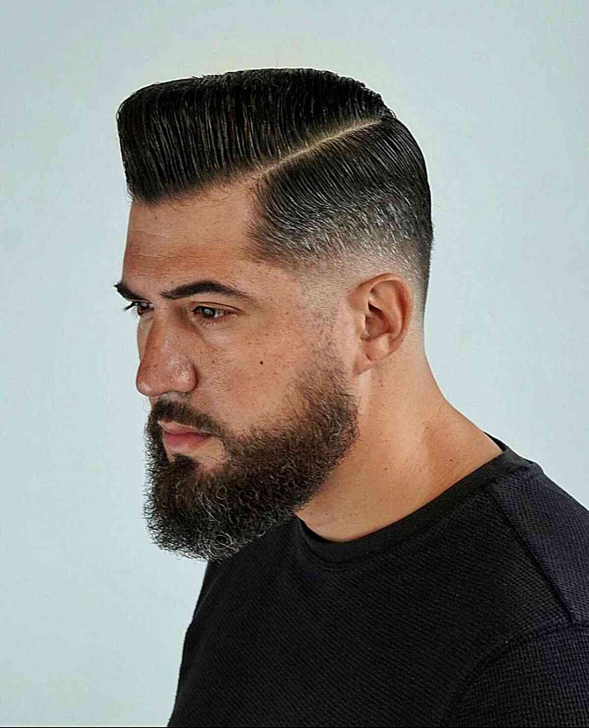 Side Part Pompadour