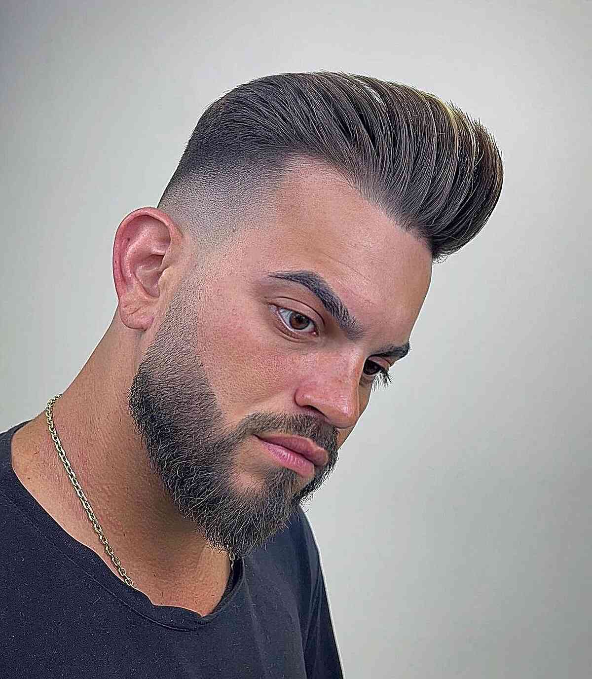 Taper Fade Pompadour