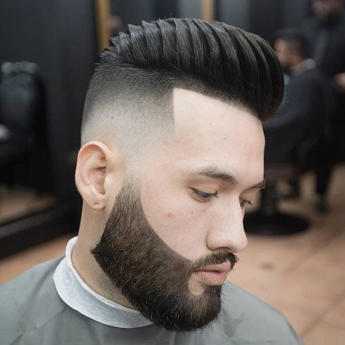 Bald Fade Pompadour