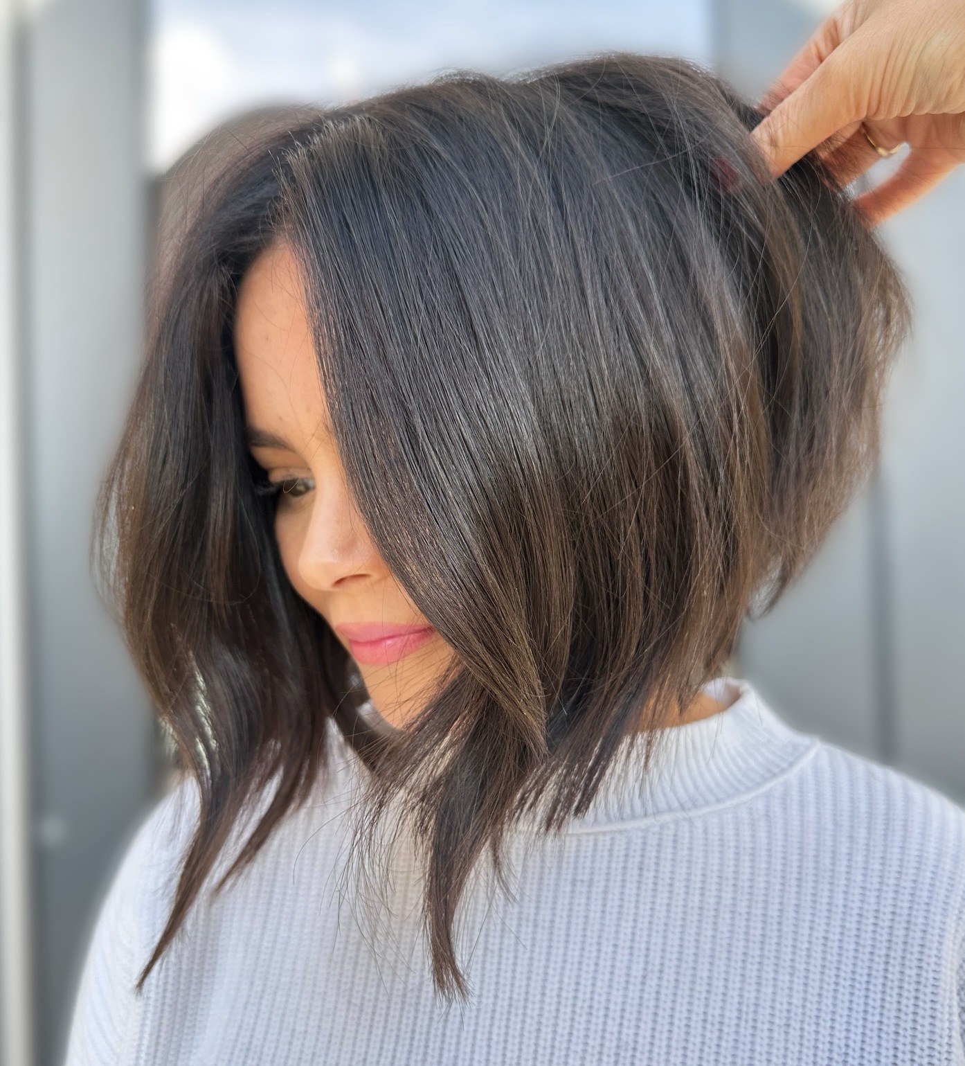 Stacked Bob Haircut for Thick Hair