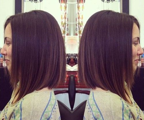 Straight A-Line Bob Haircut for Shoulder Length Hair