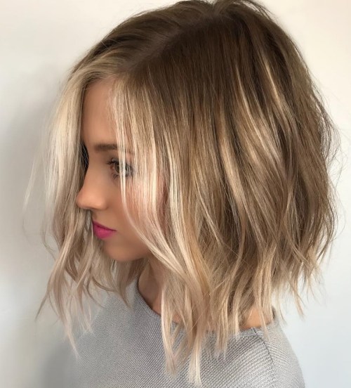 Tousled Bronde Lob