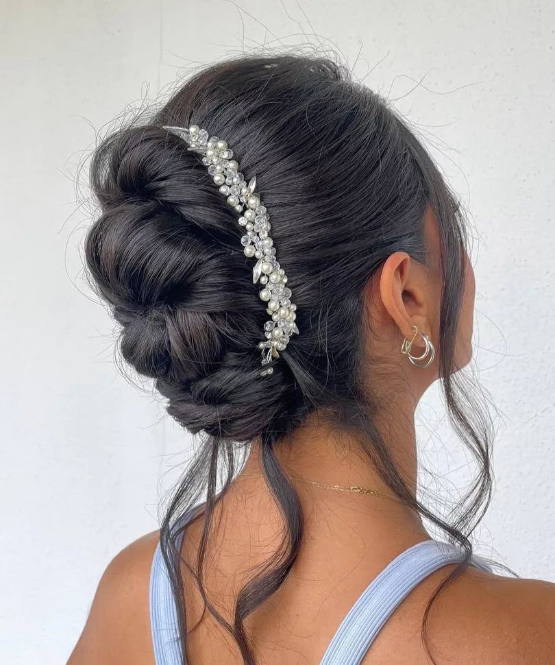 Wedding Twisted Updo for Long Hair