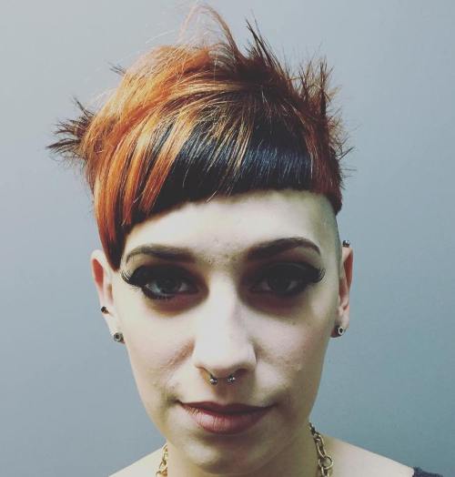 Short Choppy Asymmetrical Bowl Cut