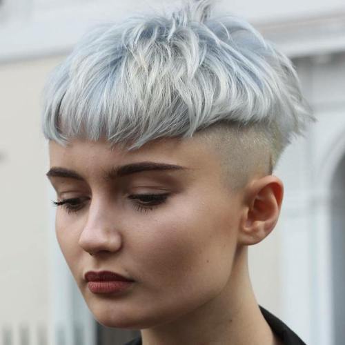 Pastel Blue Bowl Cut With Undershave