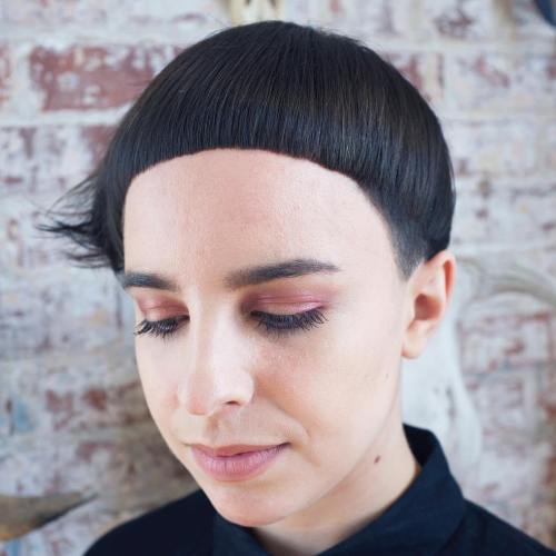 Extra Short Asymmetrical Bowl Cut