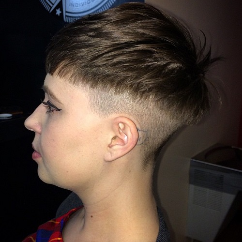 Short Feathered Bowl Cut