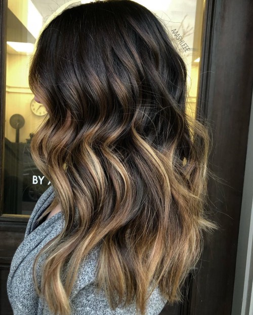 Varied Brown Balayage