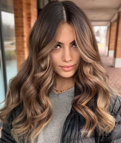 Sandy Blonde Balayage for Brunettes