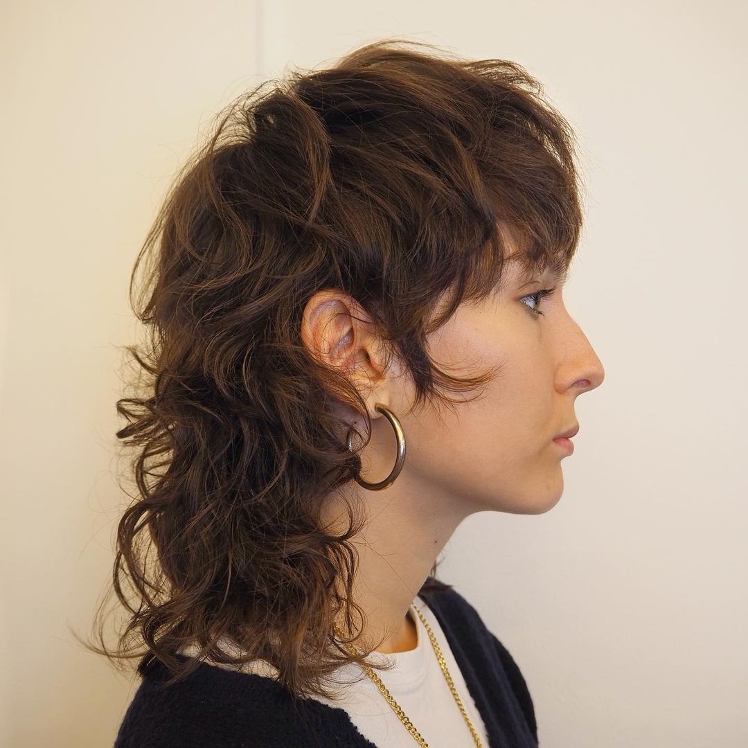 Textured Shag Mullet Haircut