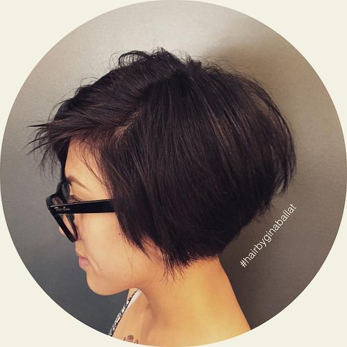 short choppy messy bob