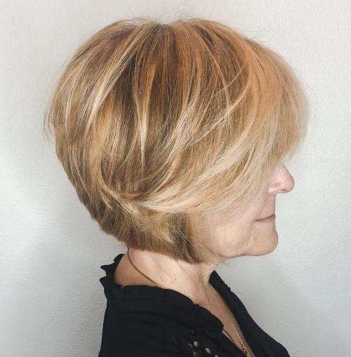 Modern Jaw-Length Bob With Swoopy Bangs