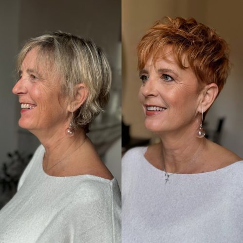 Over 60 Choppy Pixie for Thin Hair