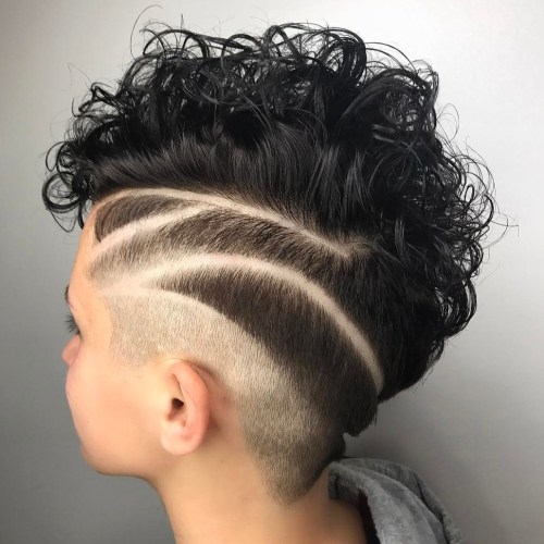 Curly Pixie Undercut