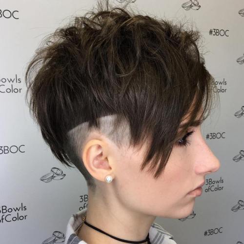 Messy Pixie Bob With Undercut