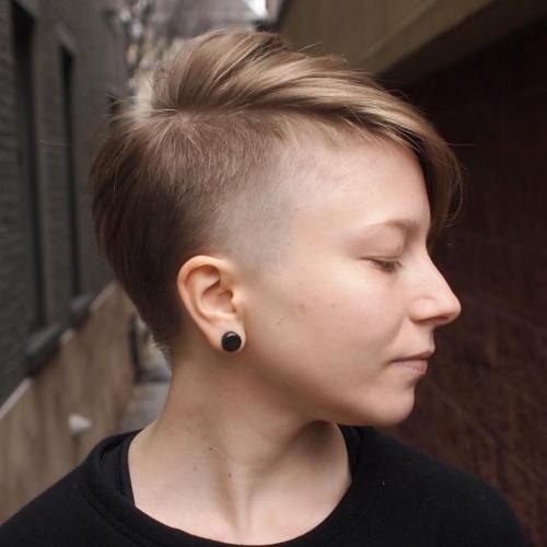 Side Undercut Pixie For Fine Hair