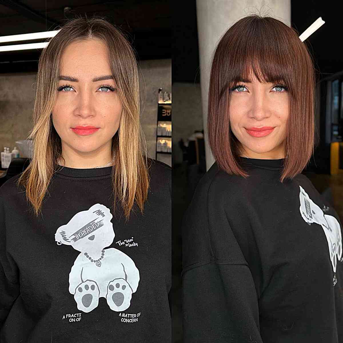 Long Bob with Face-Framing Fringe