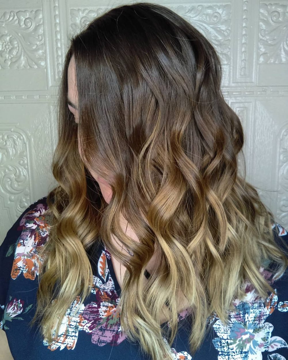 Dark Brown to Honey Brown Ombre