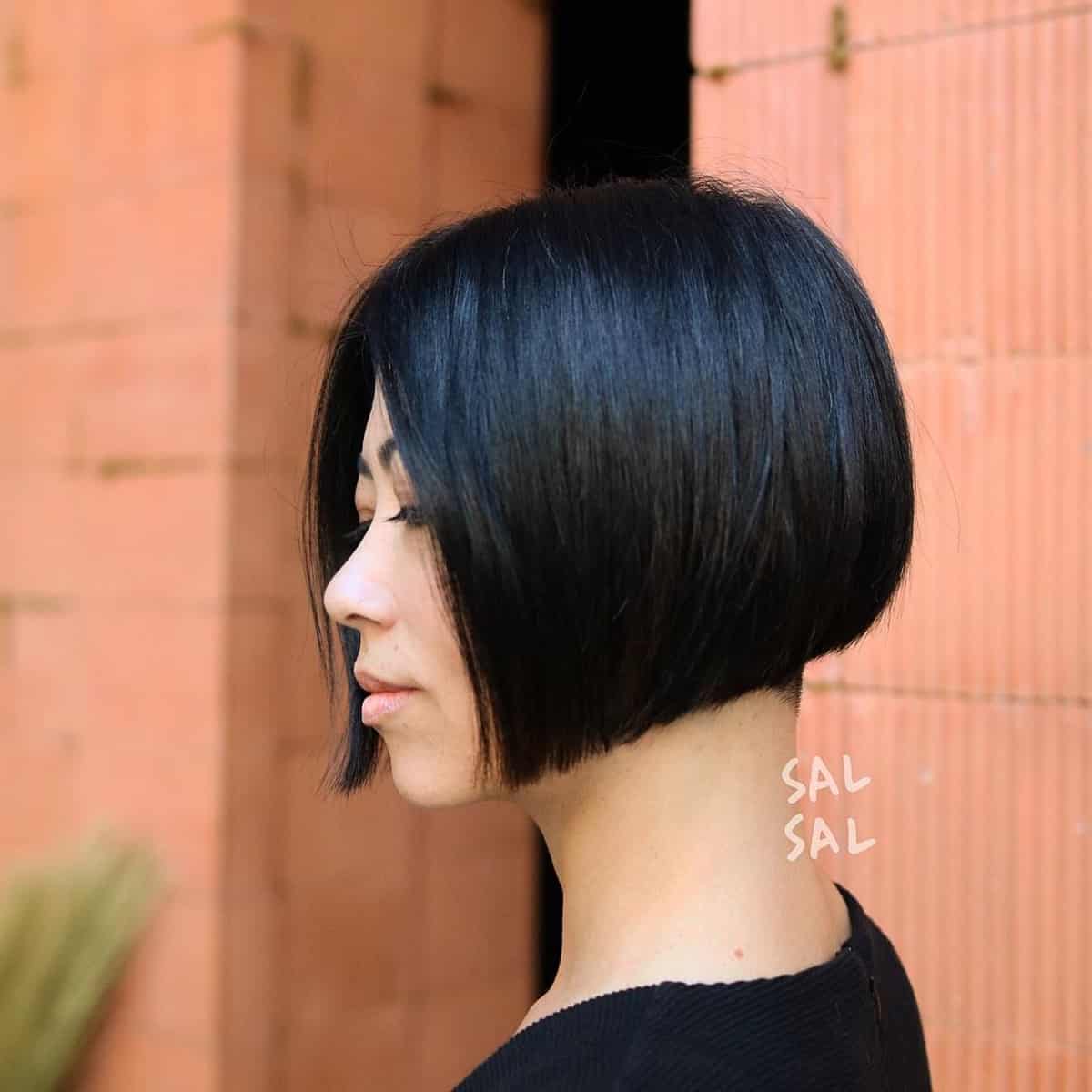 Super Short blunt Bob cut