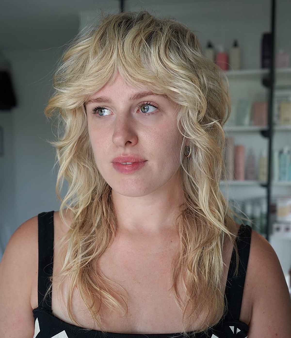 Modern Shag Haircut with Loose Curls