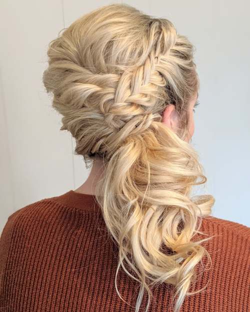 Braided Low Ponytail