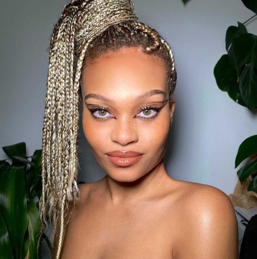 Cool Box Braids Ponytail