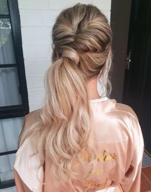 Flip Twist Ponytail Hairstyle