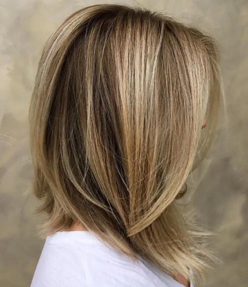 Bronde Balayage Long Bob