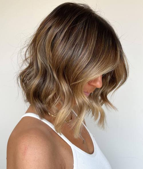 Angled Lob with Messy Bottom