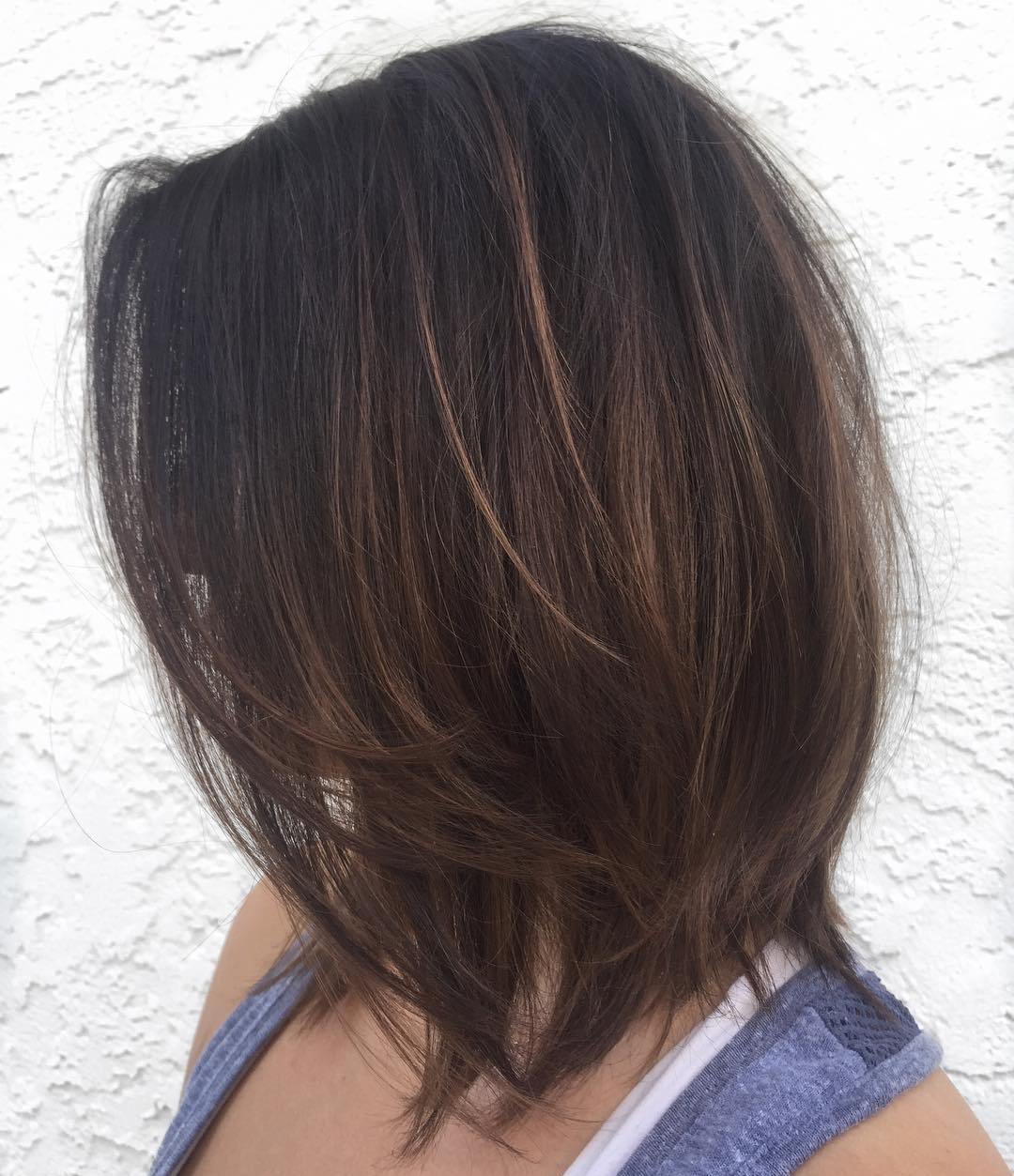 Layered Lob For Fine Hair