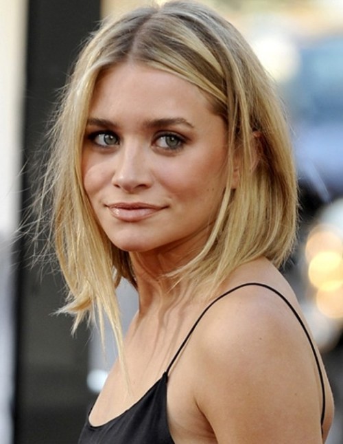 Ashley Olsen medium hairstyle for fine hair