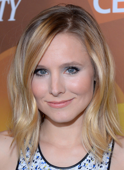 Kristen Bell medium hairstyle for fine hair