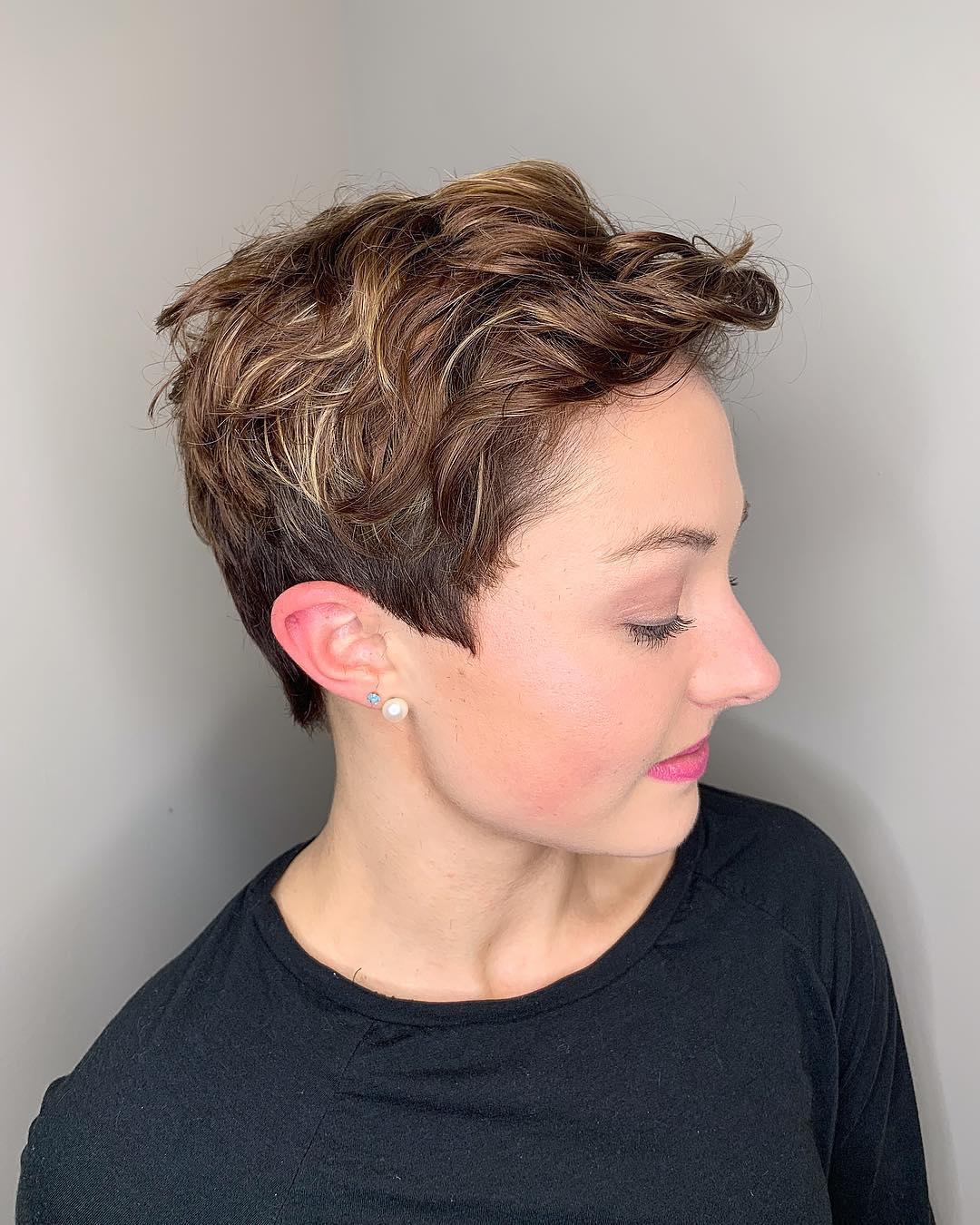 Textured Pixie for Fine Hair