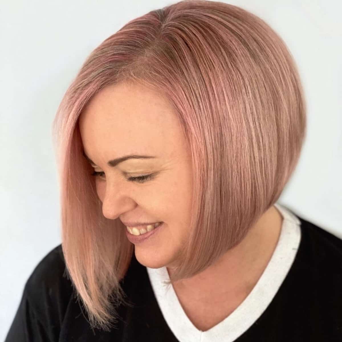 Short to medium bob for women over 50