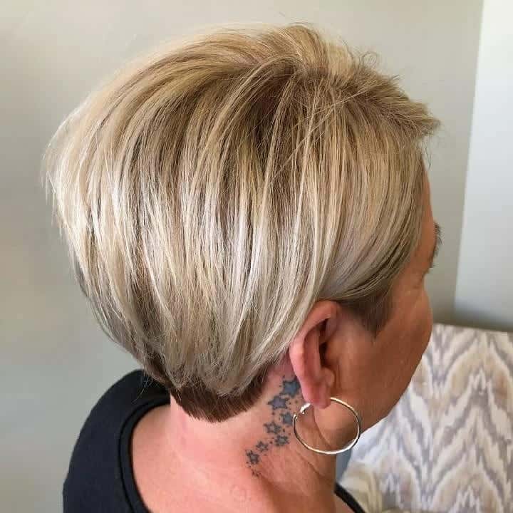 pixie bob for women in their 50s with white hair