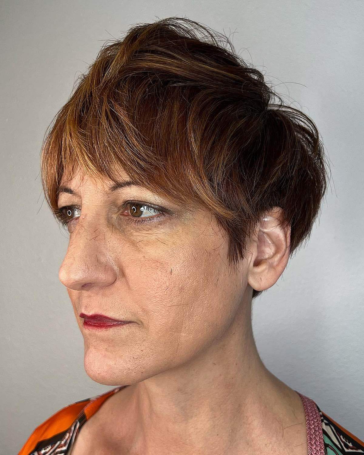 shaggy pixie cut for older ladies over 50