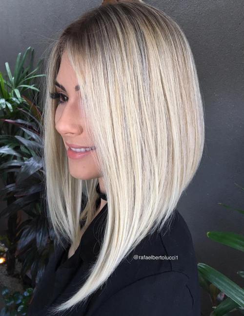 Asymmetrical Long Angled Bob