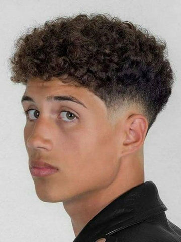 Low Fade Haircut Curly Hair