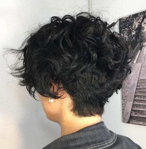 Short Tapered Wavy Pixie