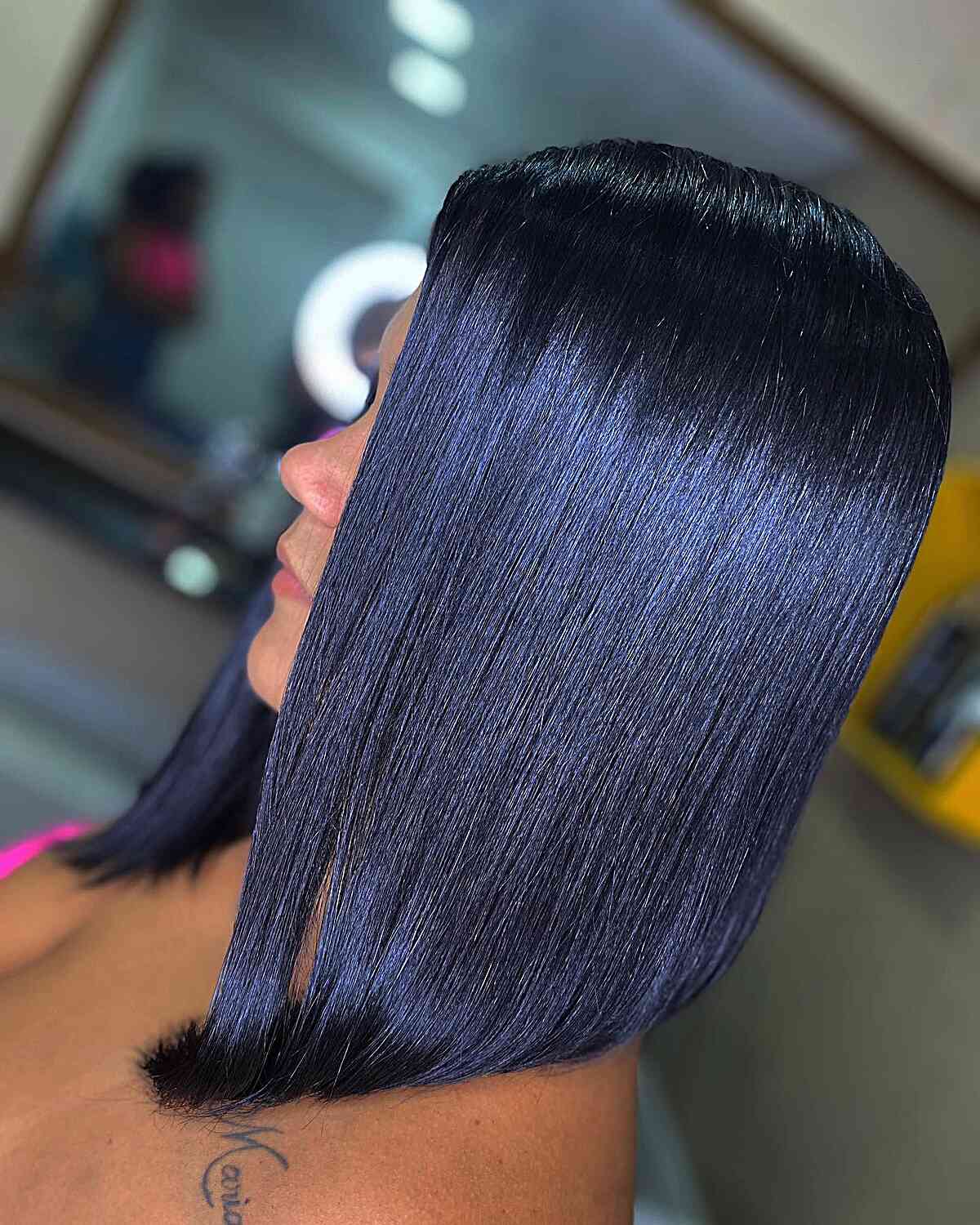 Collarbone-Length Inverted A-Line Bob