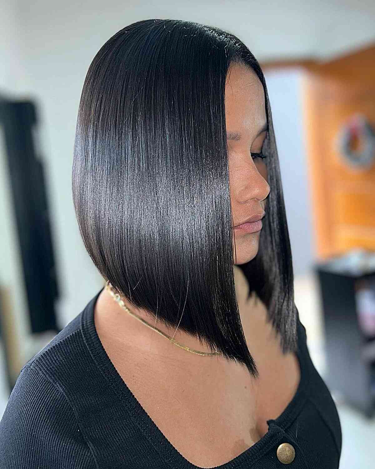 Low-Maintenance Classic A-Line Long Bob