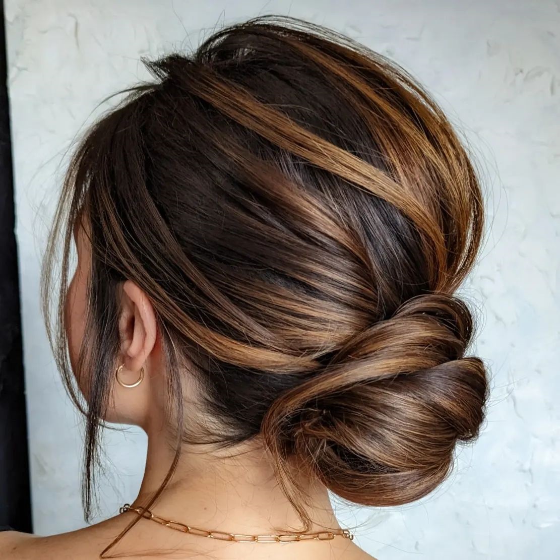 Chignon for Long Straight Hair