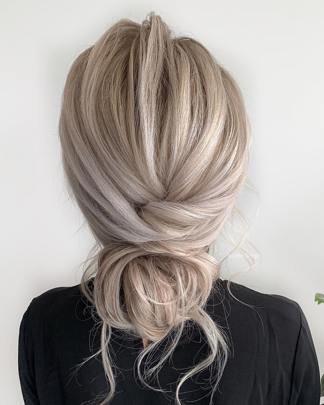 Casual Low Messy Bun Updo