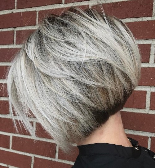 Ash Blonde Balayage Bob