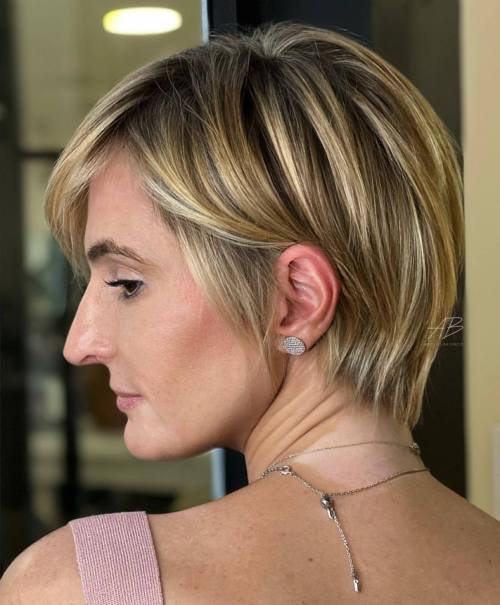 Long Layered Pixie for Straight Hair