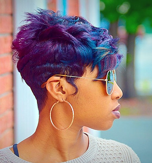 Funky Choppy Pixie for Black Women