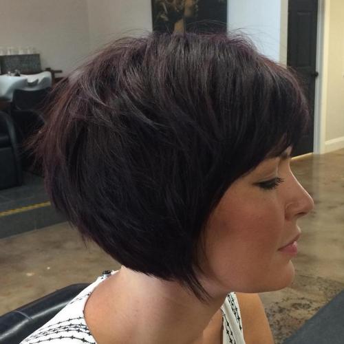 Layered Brunette Bob