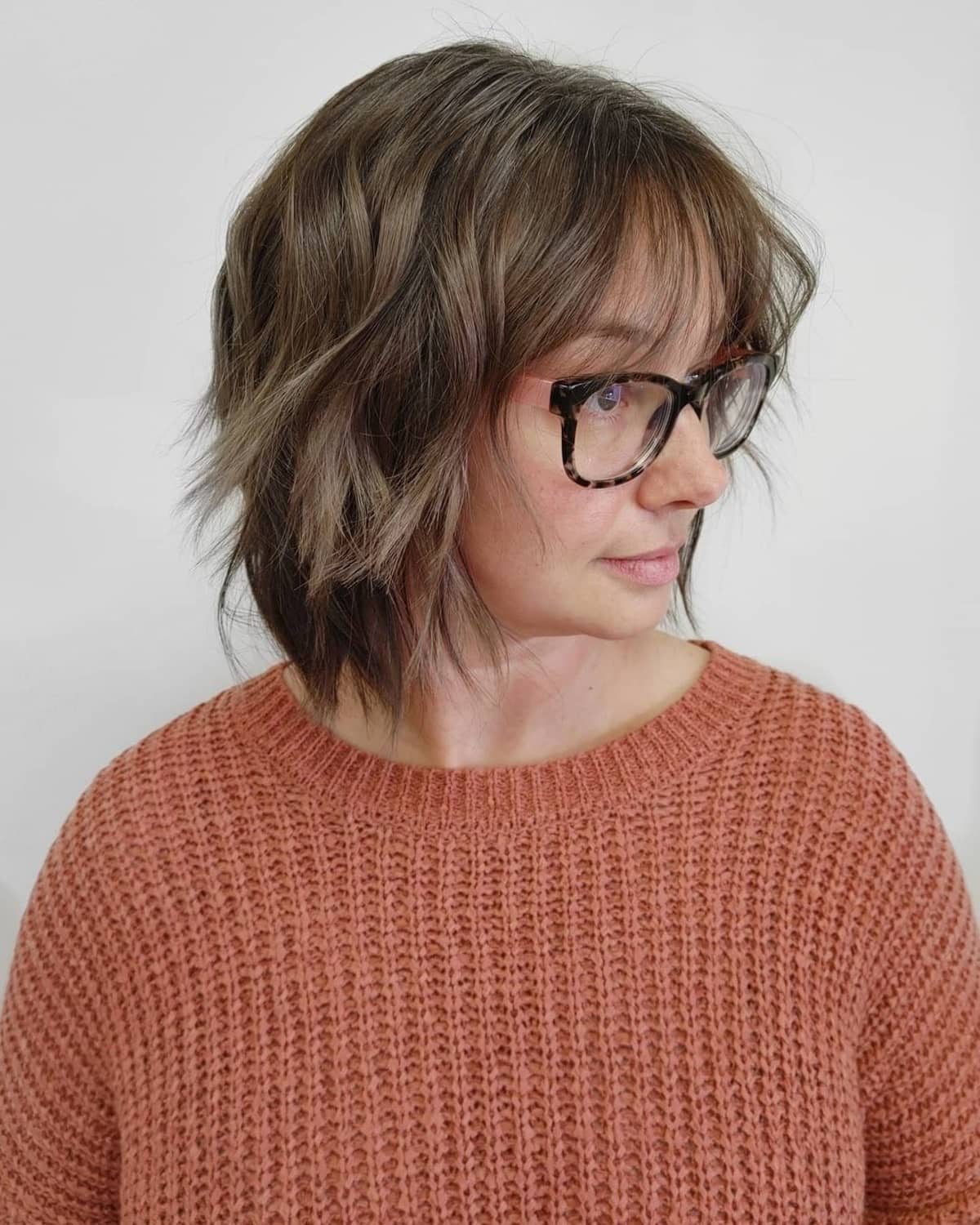 short layered shaggy bob haircut